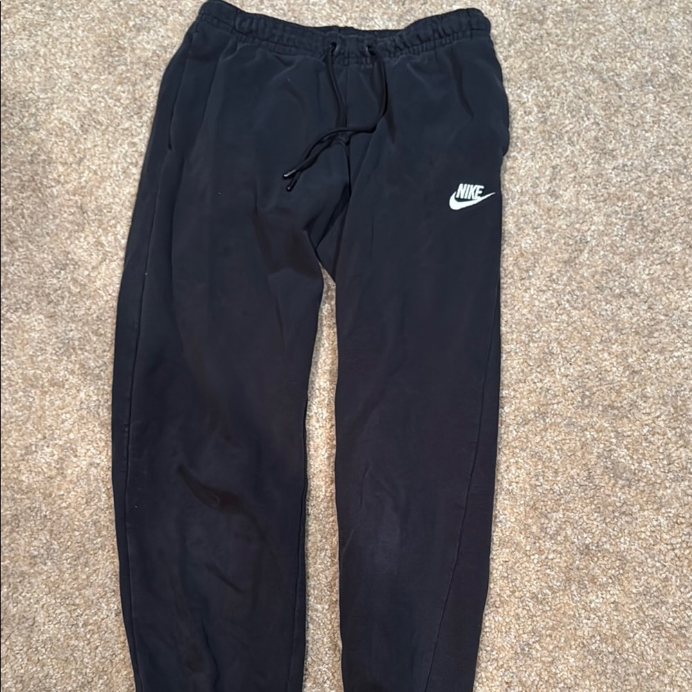 Nike Black Sweatpants with White Logo